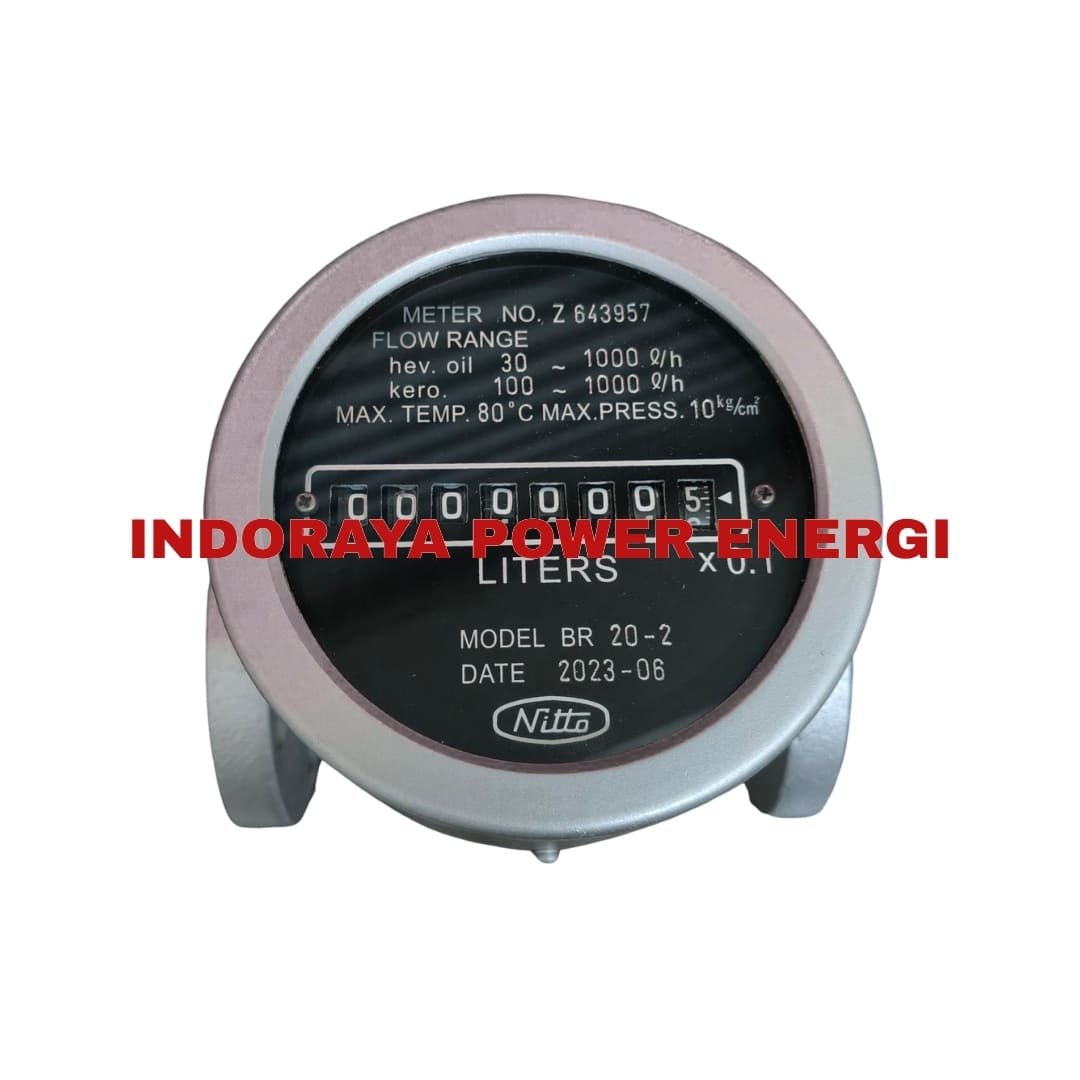 Oil Flow Meter Nitto Seiko BR20-2 DN 20mm Size 3/4 Inch