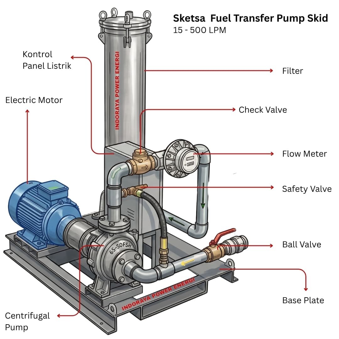 Fuel Transfer Pump Skids 15 - 500 LPM