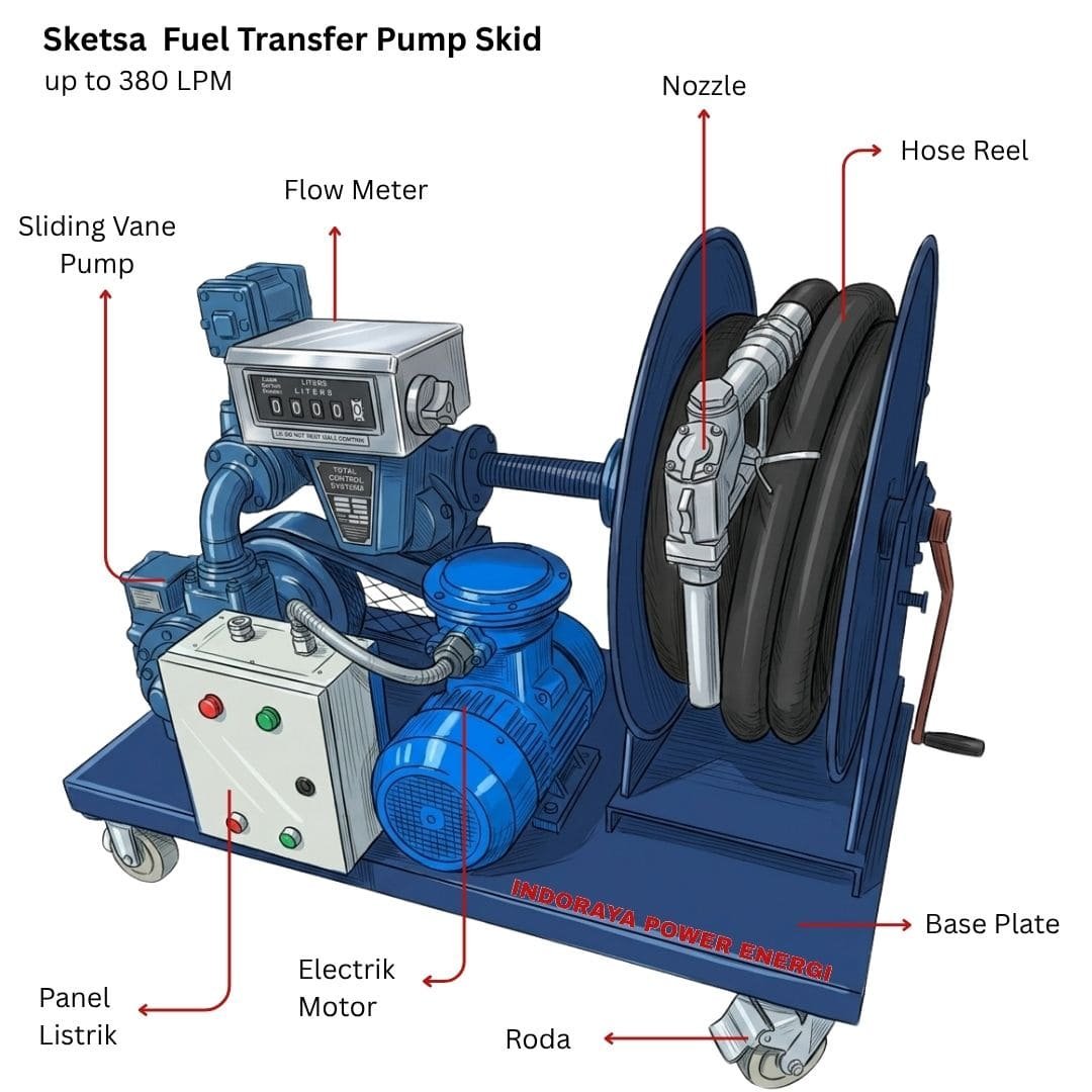 Fuel Transfer Pump Skid 380 LPM